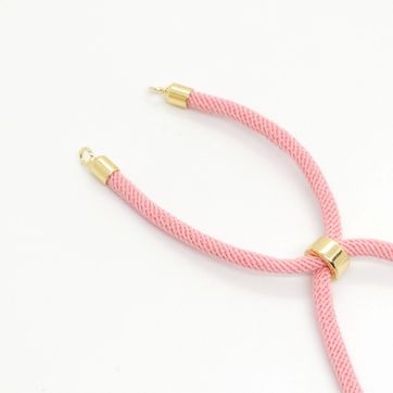 HERRAJE PULSERA HILO ROSA RODINADO - imagen 1