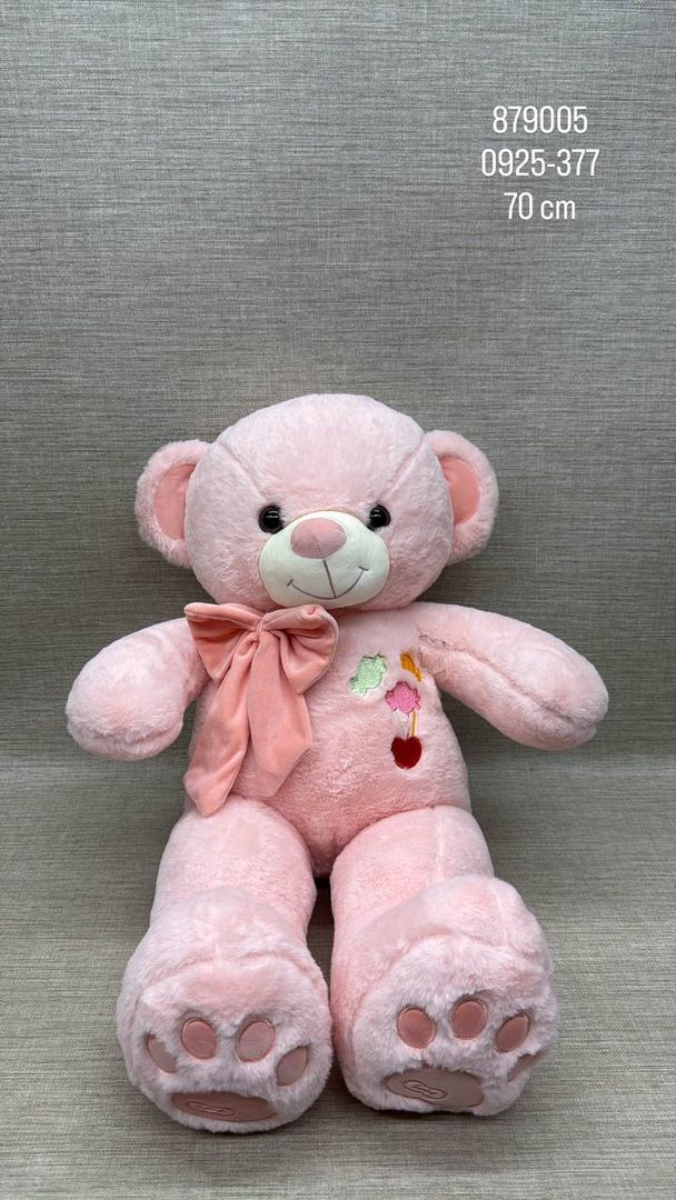 OSO PATAS LARGAS ROSA 78 CM