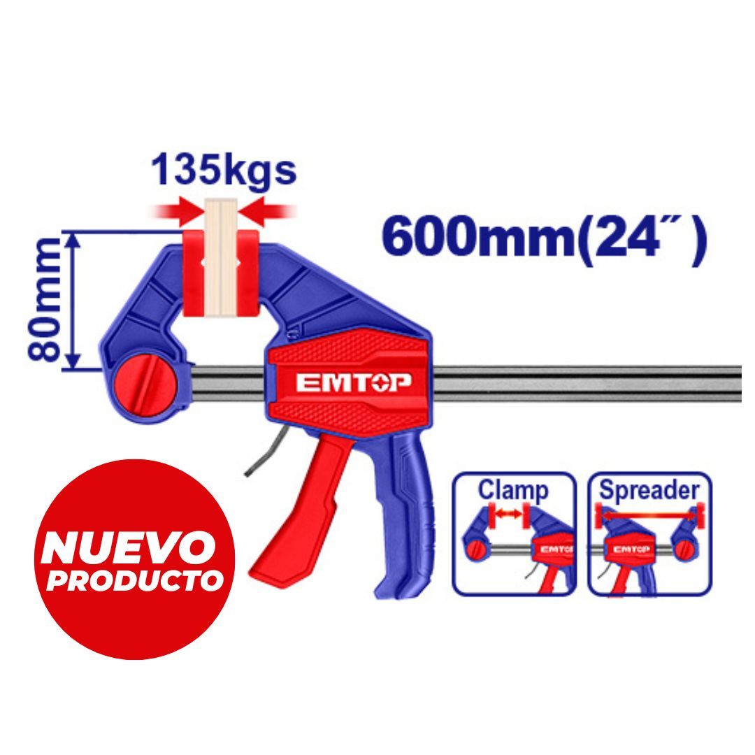EMTOP PRENSA RAPIDA SARGENTO 24" 80x600MM/135KG SUPER EMTOP