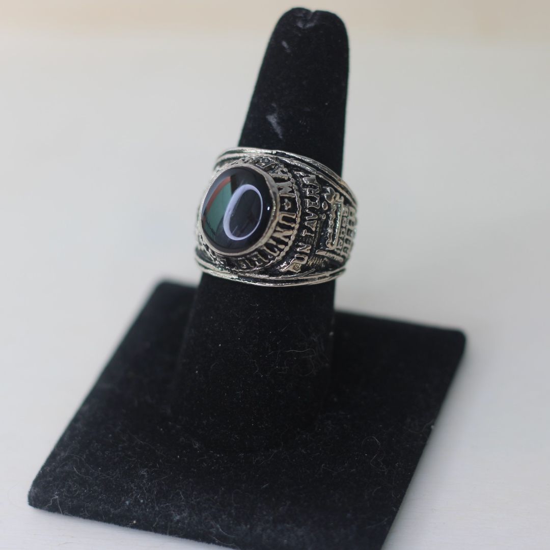 ANILLO OVALADO NEGRO