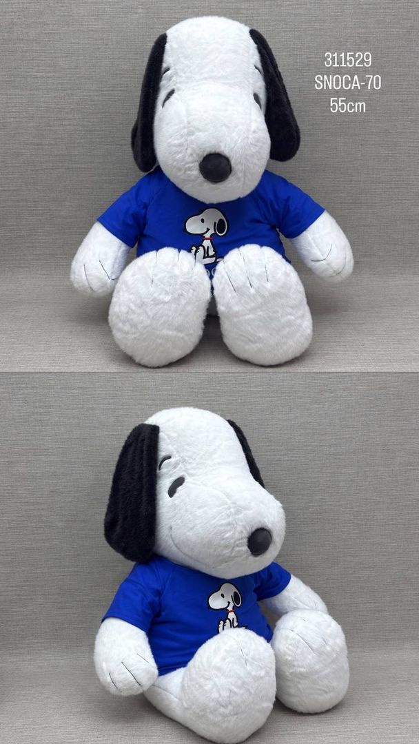 SNOOPY CON BUZO AZUL 60 CM