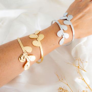 Imagen del producto Brazalete doble pétalos 