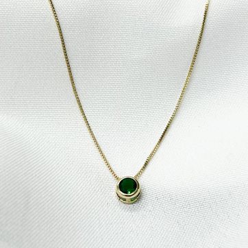 Imagen del producto Juego Dije Circón Verde