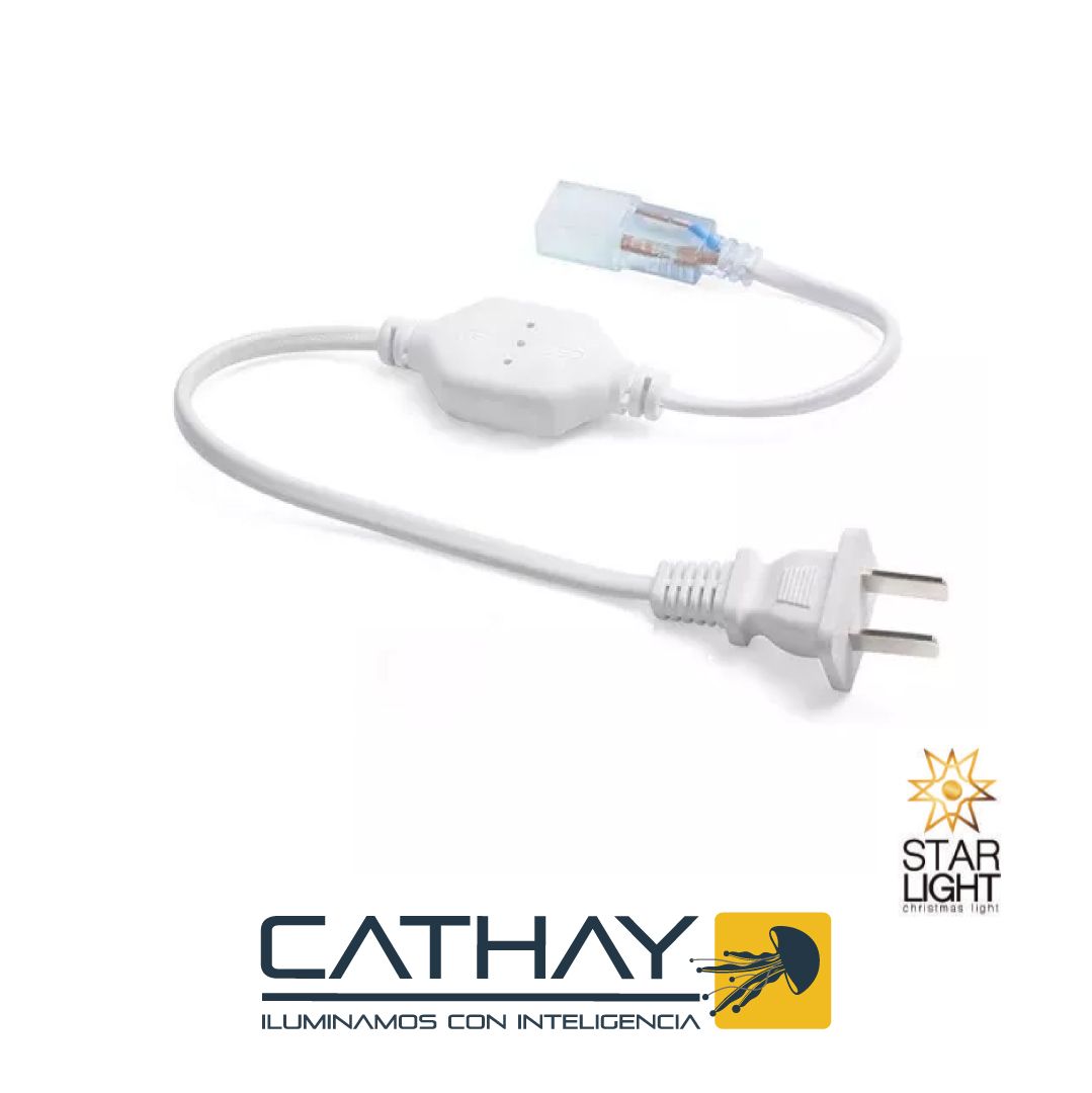 CABLE DE PODER STARLIGHT CATHAY PARA MANGUERA LED CON RECTIFICADOR 