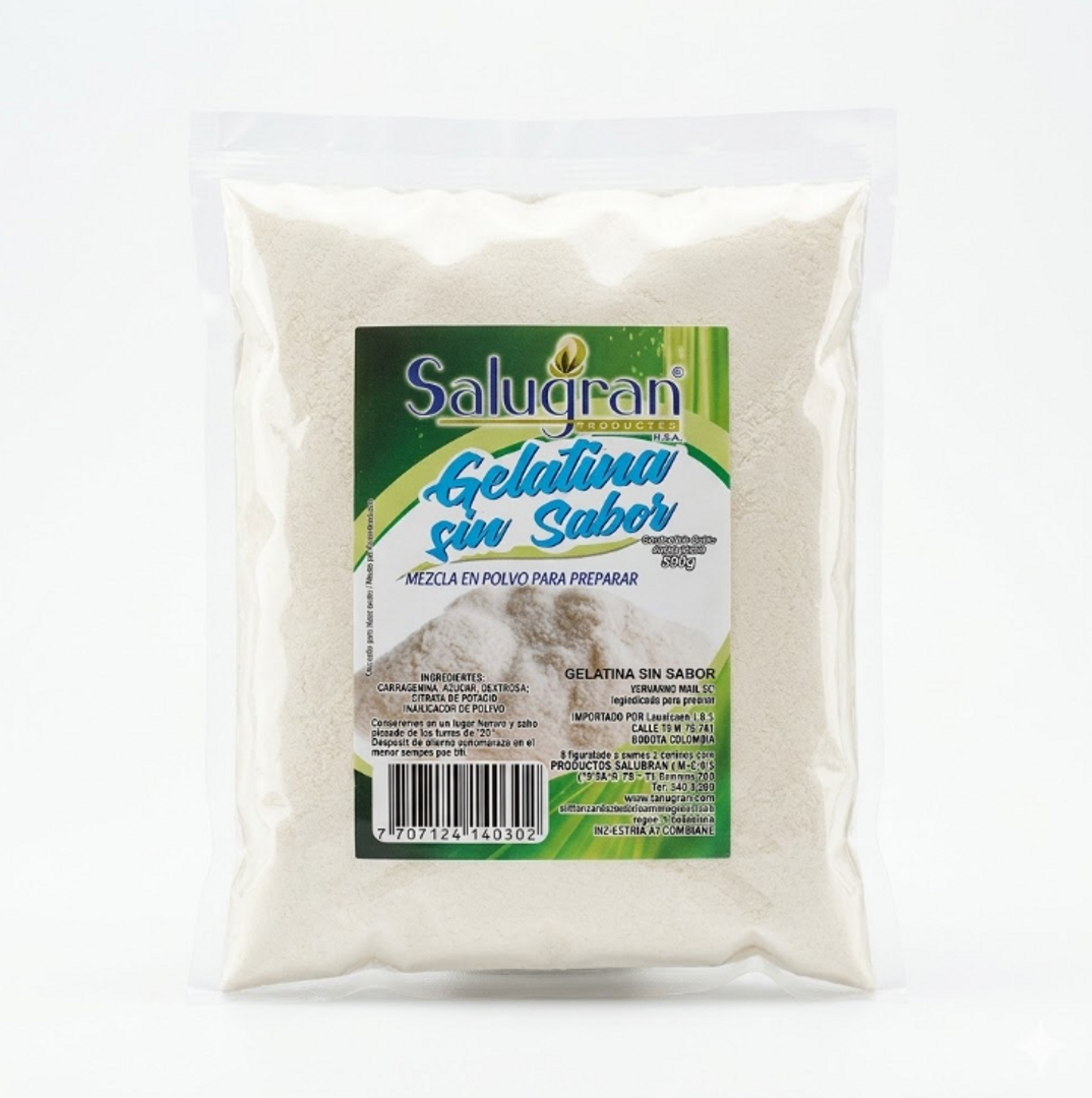 GELATINA SIN SABOR X 125GR SALUGRAN
