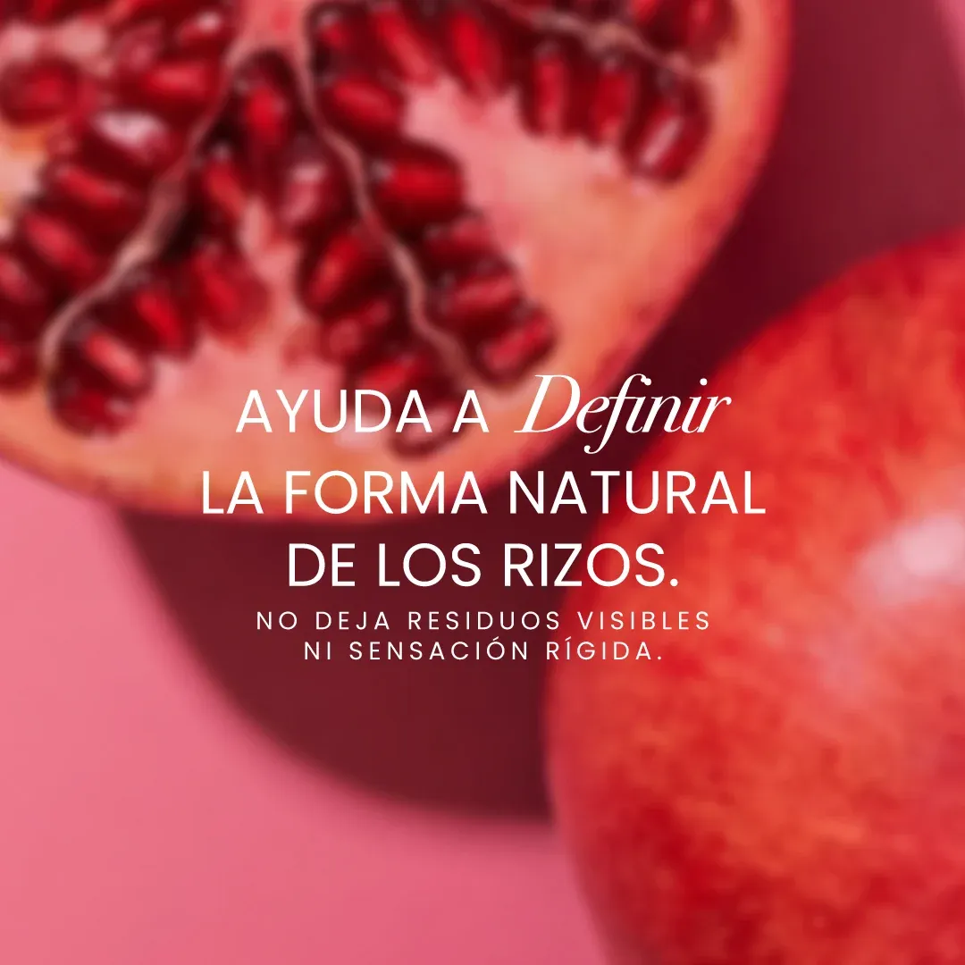 Gel definidor de rizos con linaza y granada 
