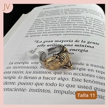 Imagen del producto ANILLO TALLA 11 LOBO ACERO 