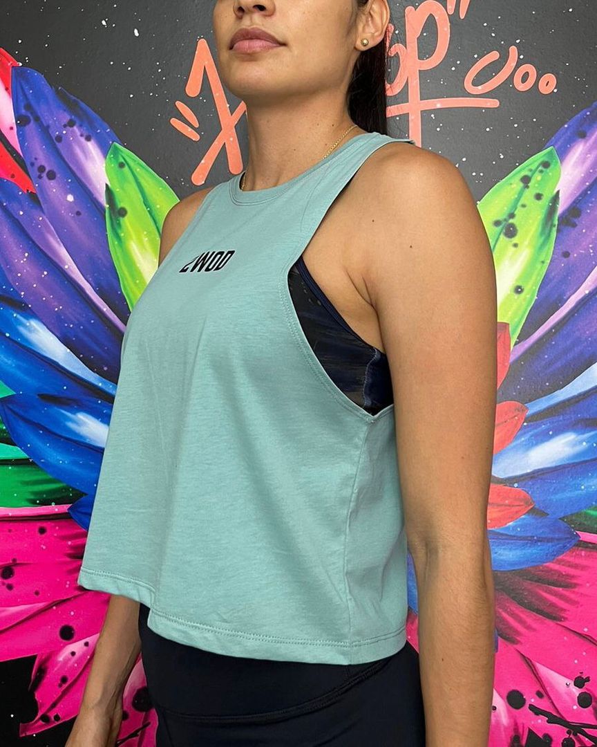 CAMISILLA CORTA VERDE JADE