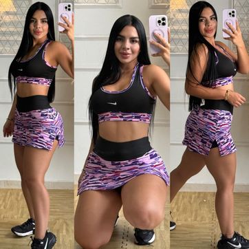 Imagen del producto FALDA TENNIS TOP ESTAMPADA