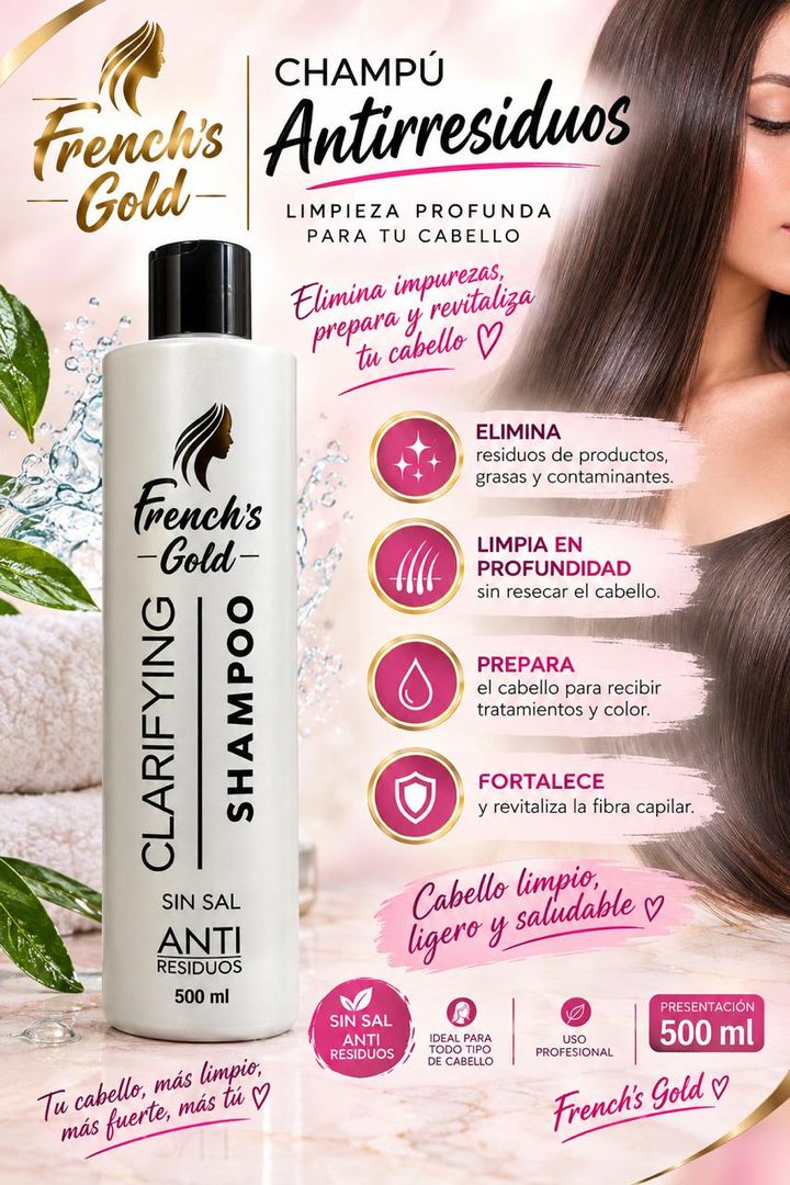 FRENCHS GOLD SHAMPOO ANTIRESIDUOS 