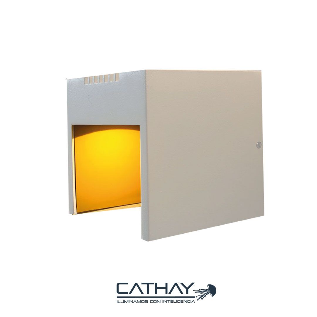 APLIQUE DE PARED TIPO CUBO 1 HAZ DE LUZ 