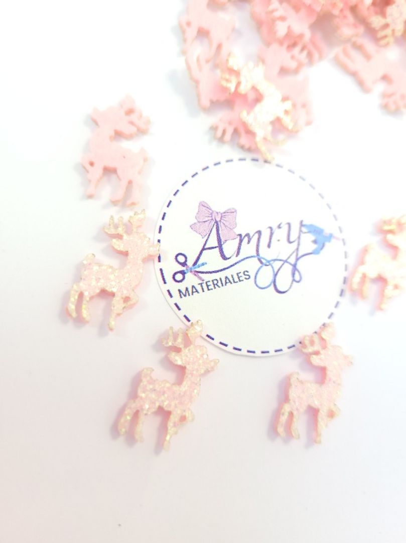 Mini 1,2x1cm Rosado Reno