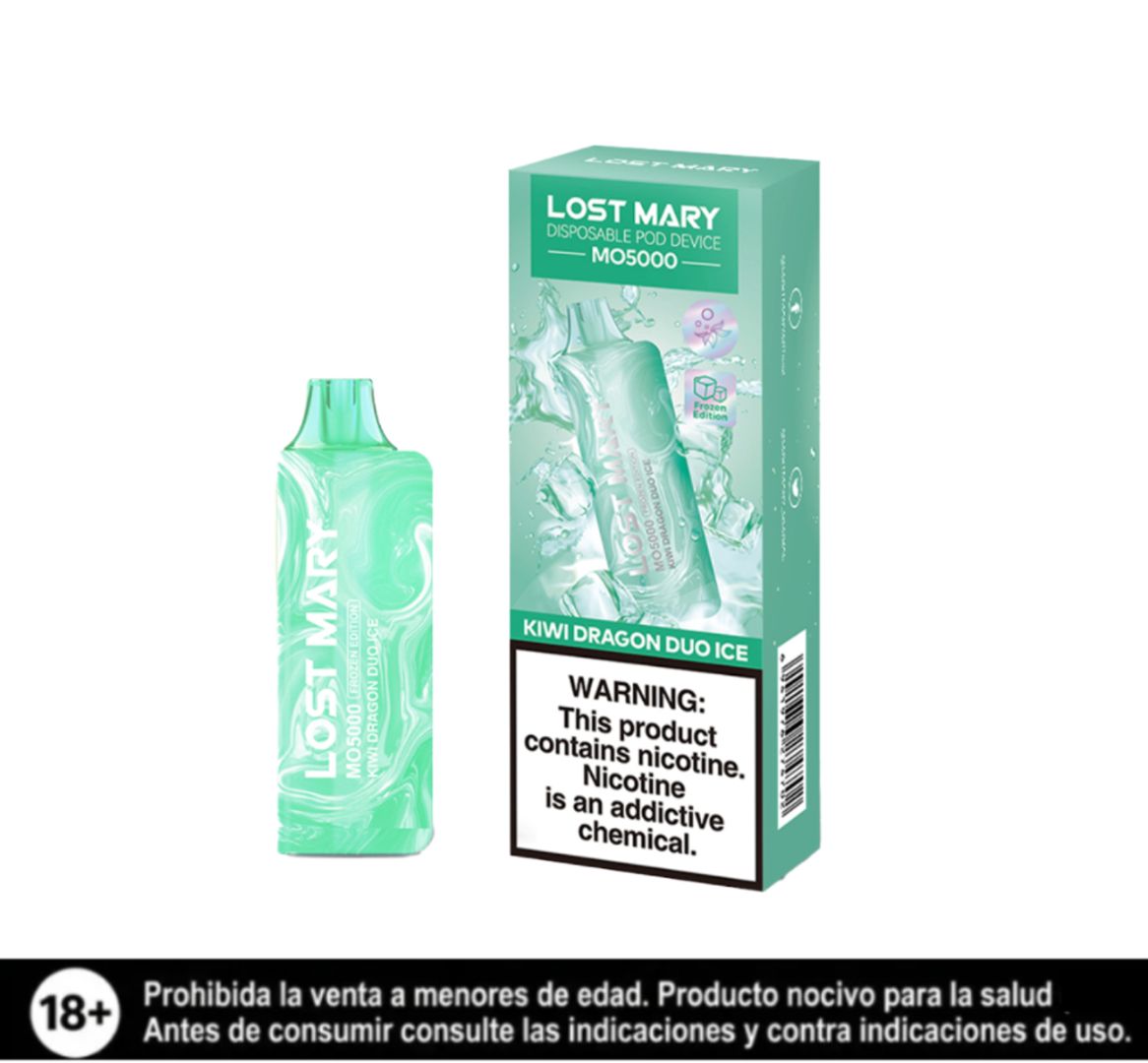 Lost Mary Kiwi Dragon Duo Ice 5.000 Puffs