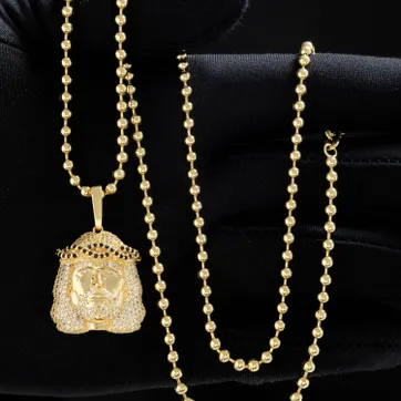 Imagen del producto Cadena militar lisa dije rostro 