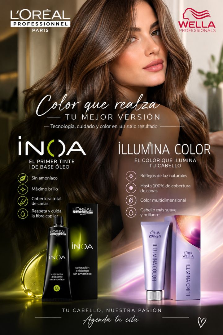 Coloración permanente sin amoniaco con 100% de cobertura en canas 