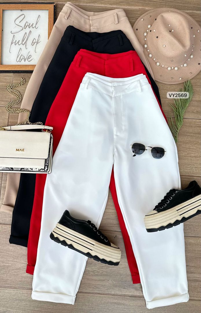 PANTALON CLASICO DOBLEZ BOTA  VY2569