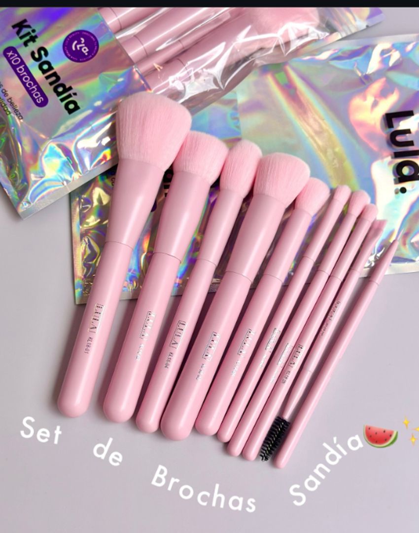KIT DE BROCHAS X10 SANDIA LUALA