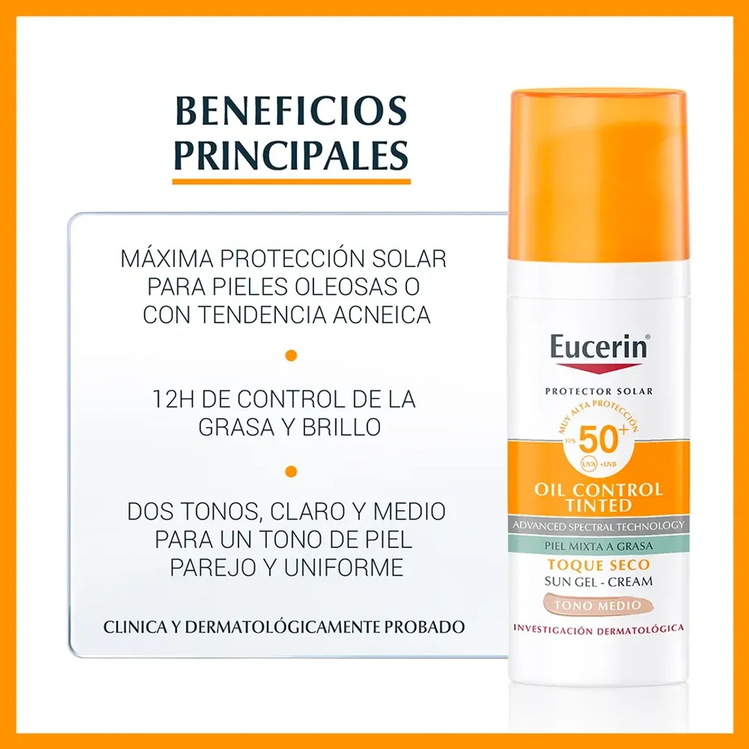 PROTECTOR SOLAR ANTI BRILLO 50ML EUCERIN