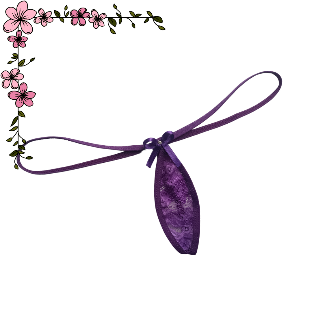 Tanga en ovalo en encaje