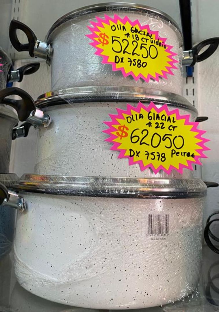 OLLA GLACIAL #22 C/TAPA DE VIDRIO PELTRE	PELTRE COLOMBIANO PELCOL	