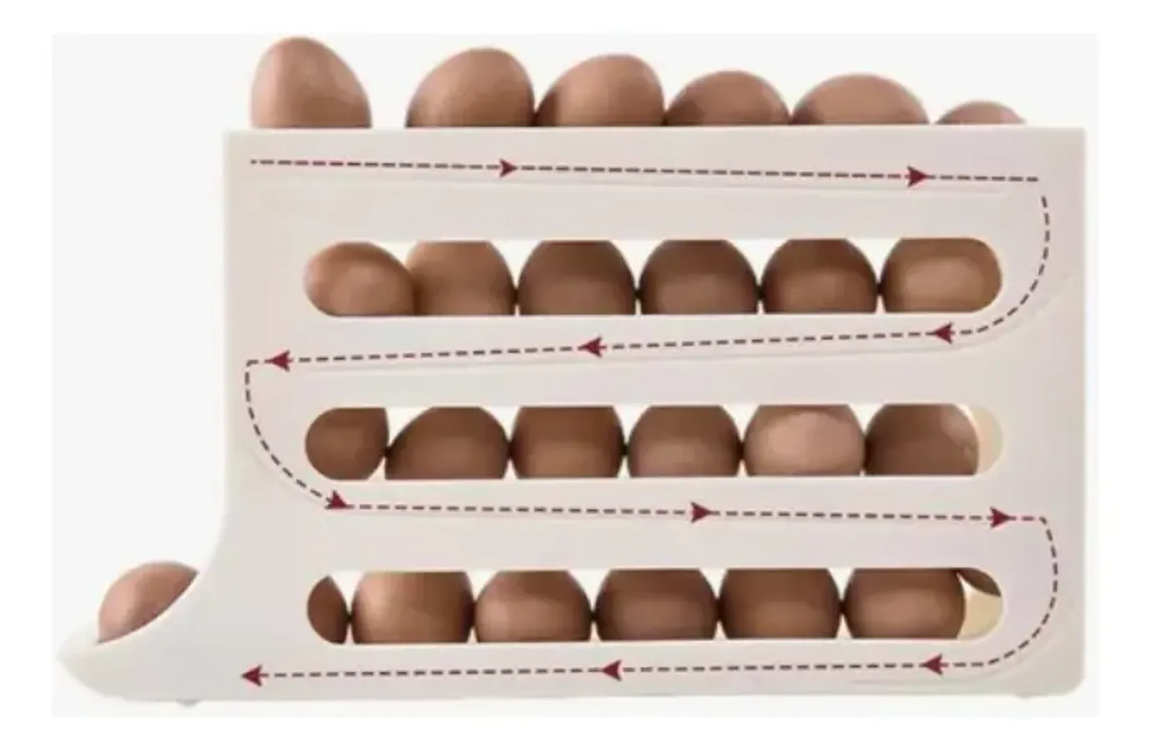 ORGANIZADOR DISPENSADOR DE HUEVOS TIPO ZIGZAG
