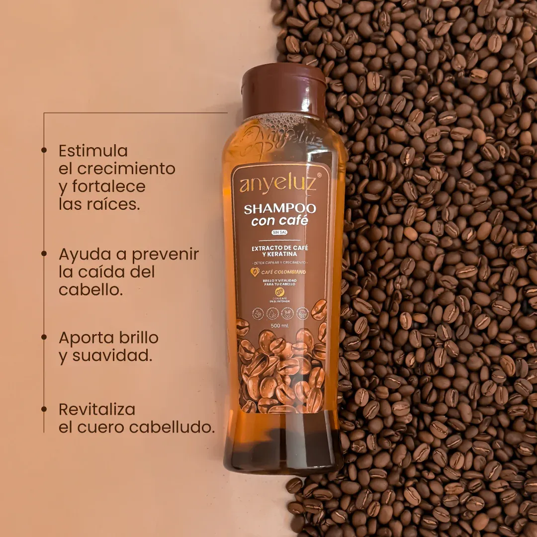SHAMPOO CON CAFÉ 500ml
