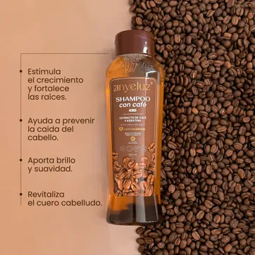 SHAMPOO CON CAFÉ 500ml - imagen 2