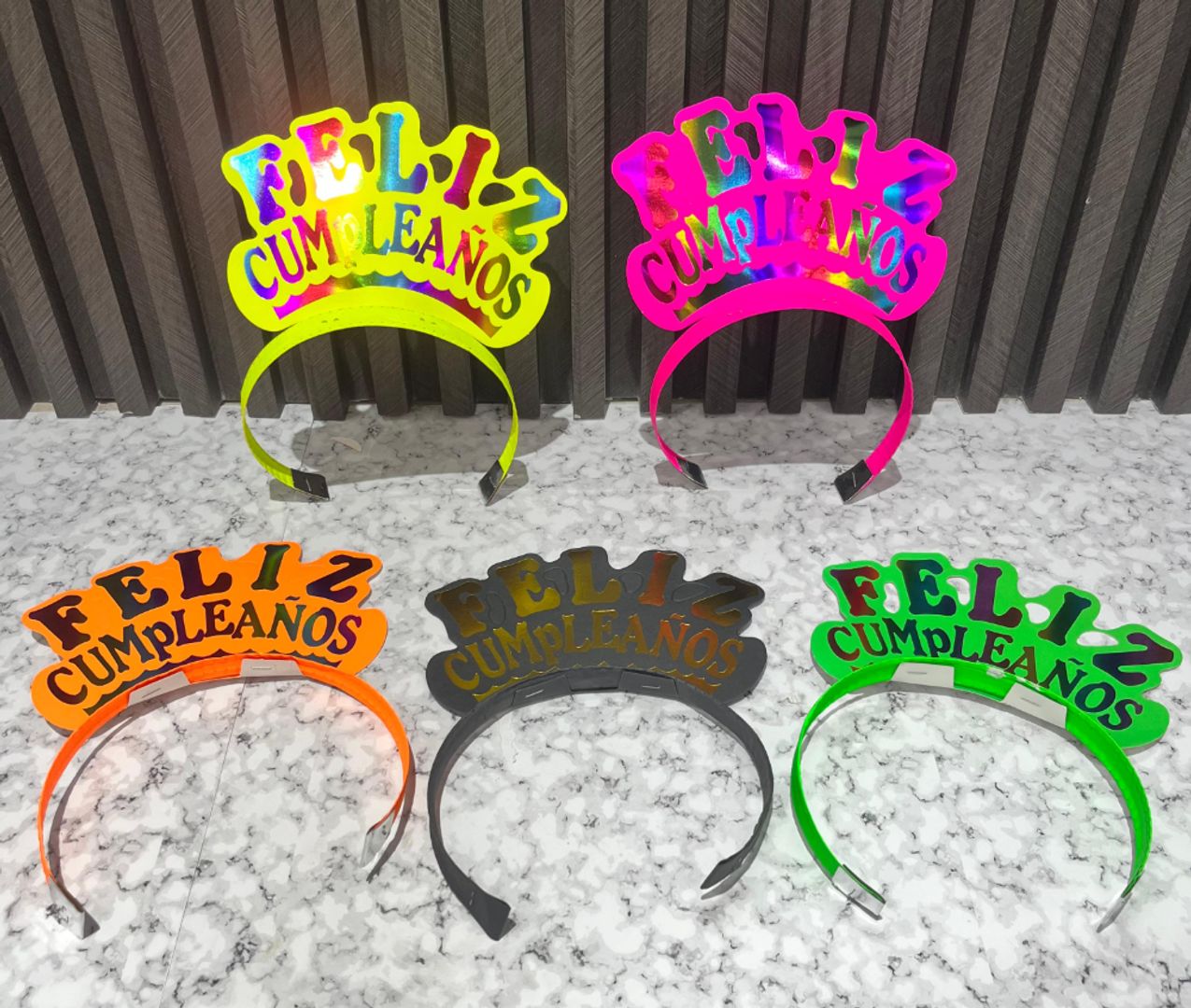 BALACA FELIZ CUMPLEAÑOS X 12 UNIDADES