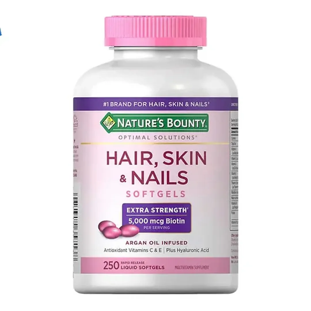 Hair, Skin & Nails Extra Strength Nature's Bounty (250 softgels) NOW