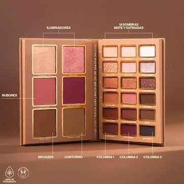 Imagen del producto PALETA DE SOMBRAS MULTIUSOS MOCCA LUSH ATENEA