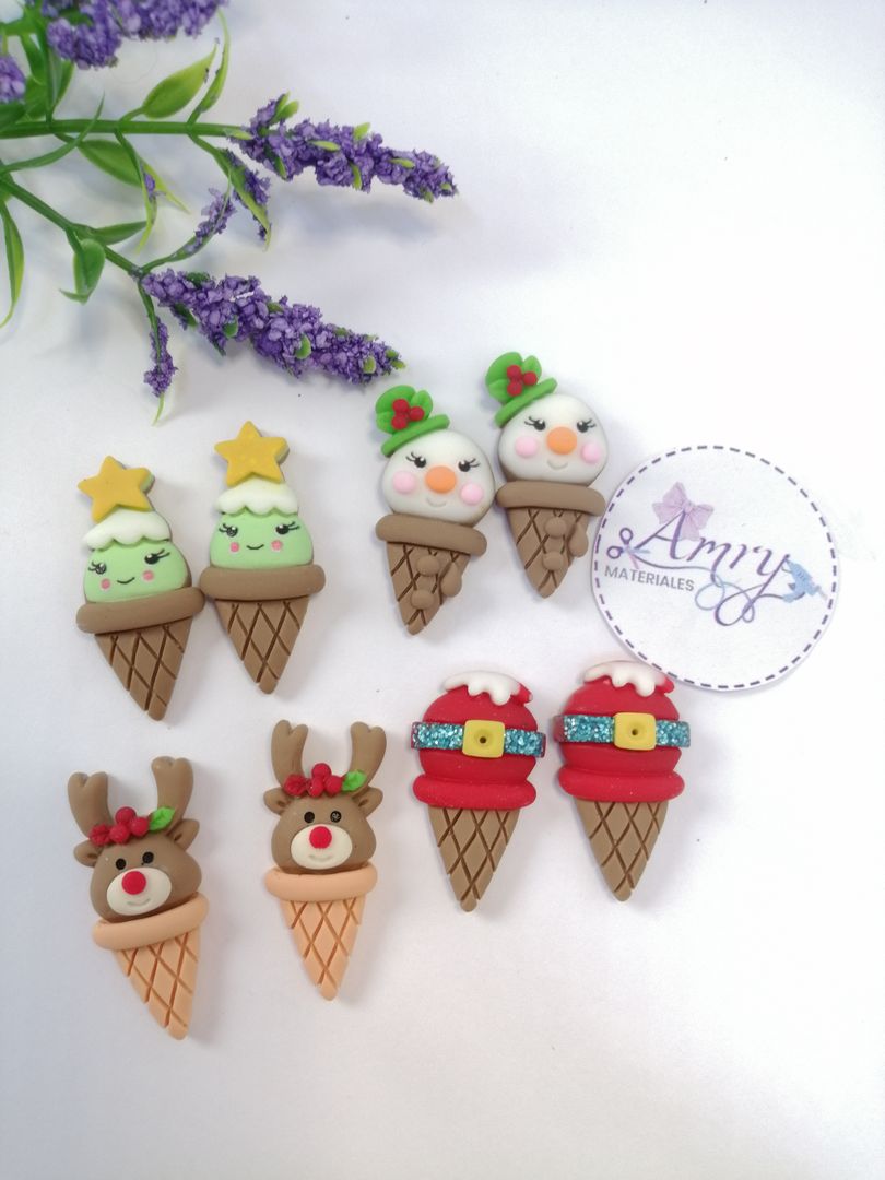 Único Kit 8 Aplique Resina Conos 