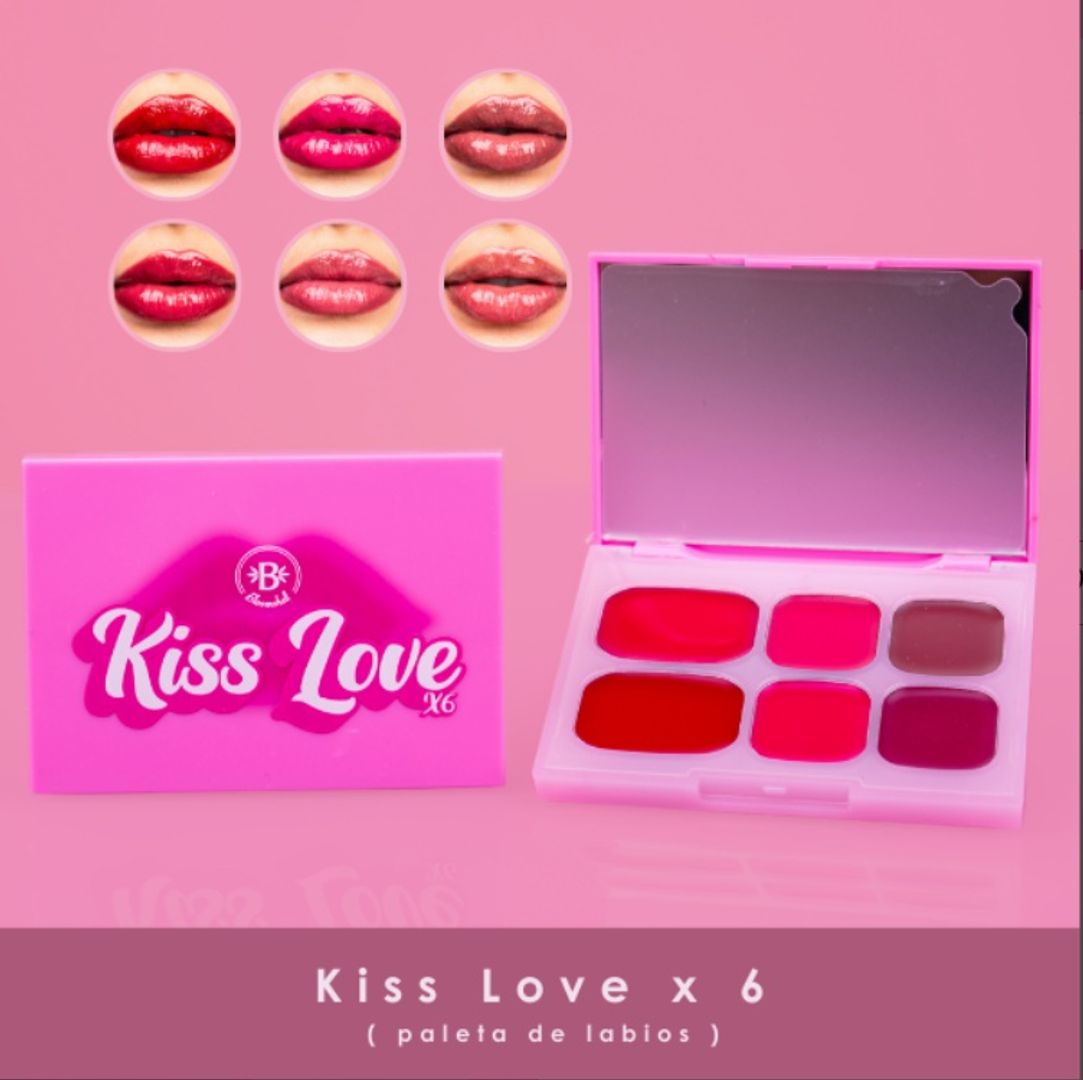 Kiss love x 6 (paleta de labios)