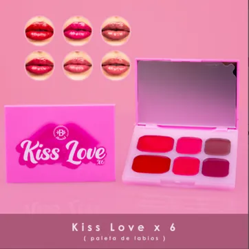 Imagen del producto Kiss love x 6 (paleta de labios)