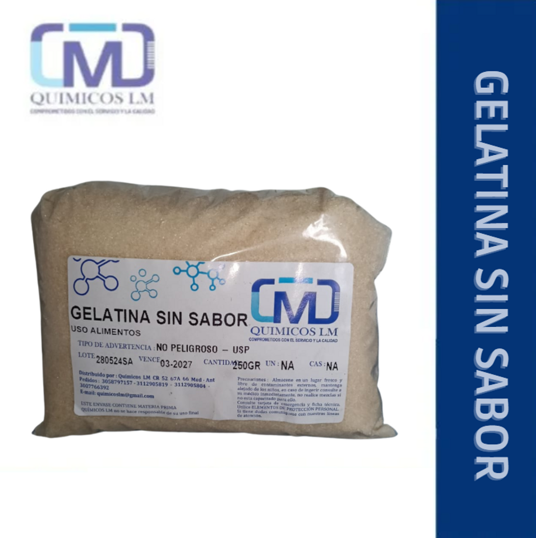 GELATINA SIN SABOR / COLAGENO EN POLVO