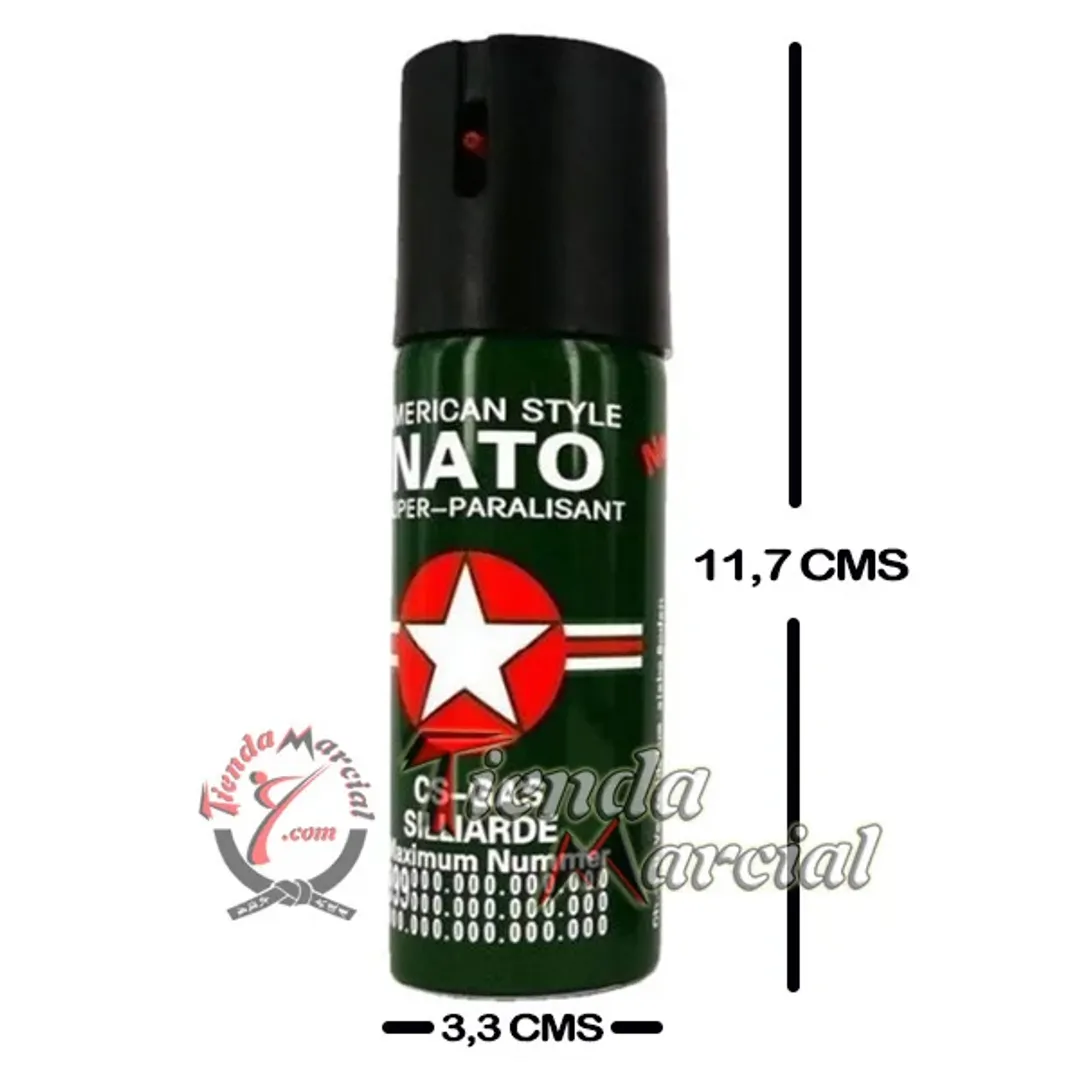 GAS PIMIENTA 60ML DEFENSA PERSONAL PROTECCION NATO