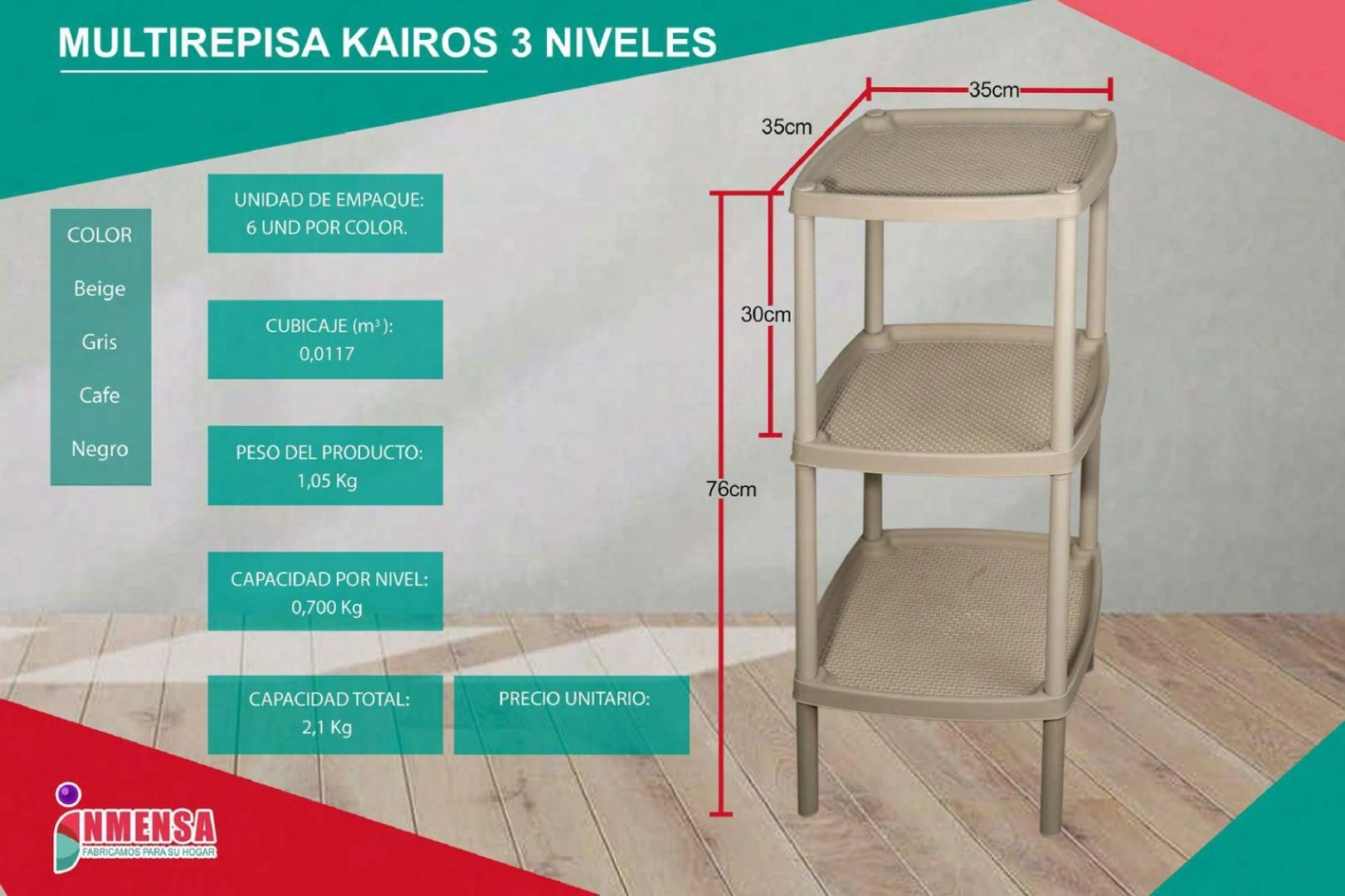 MULTIREPISA KAIROS – 3 NIVELES 