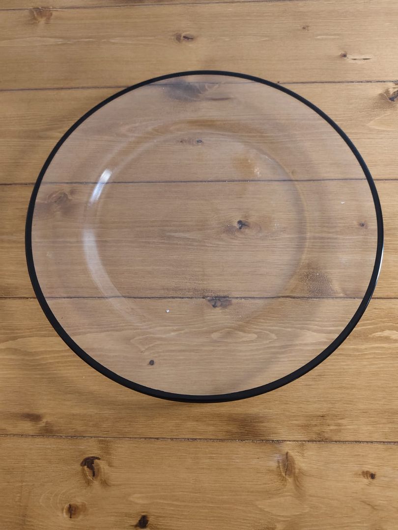 PLATO BASE ORILLO NEGRO