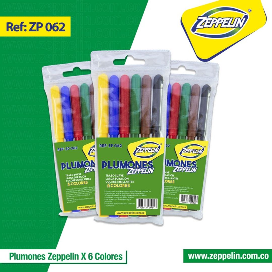 PLUMONES ZEPPELIN X6
