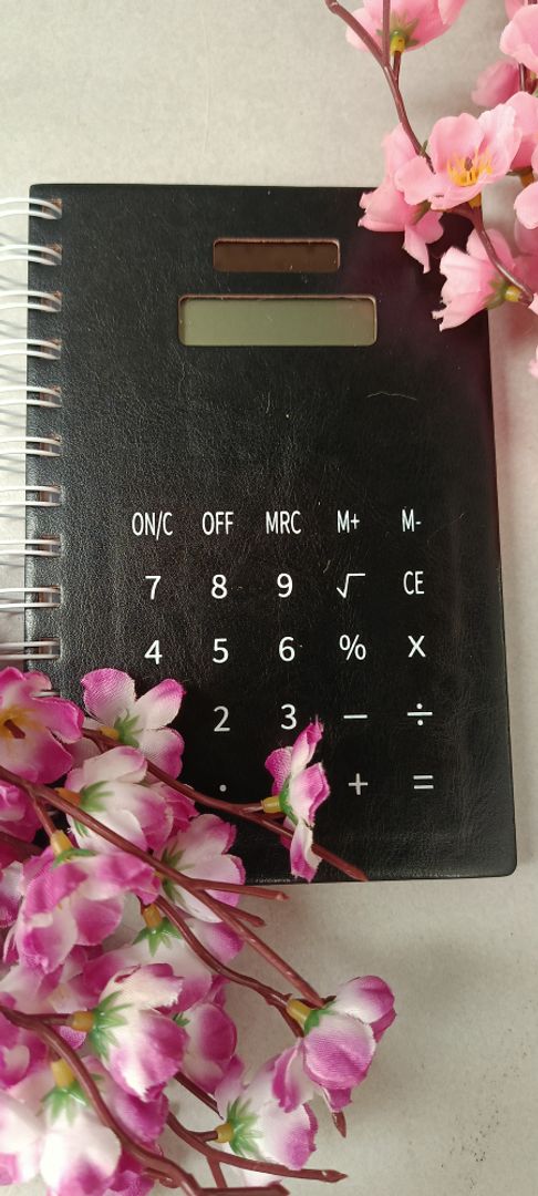 Libreta con calculadora 