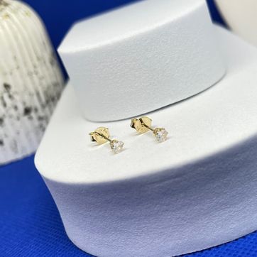 Topos corazon circonias cristal 3mm - imagen 1