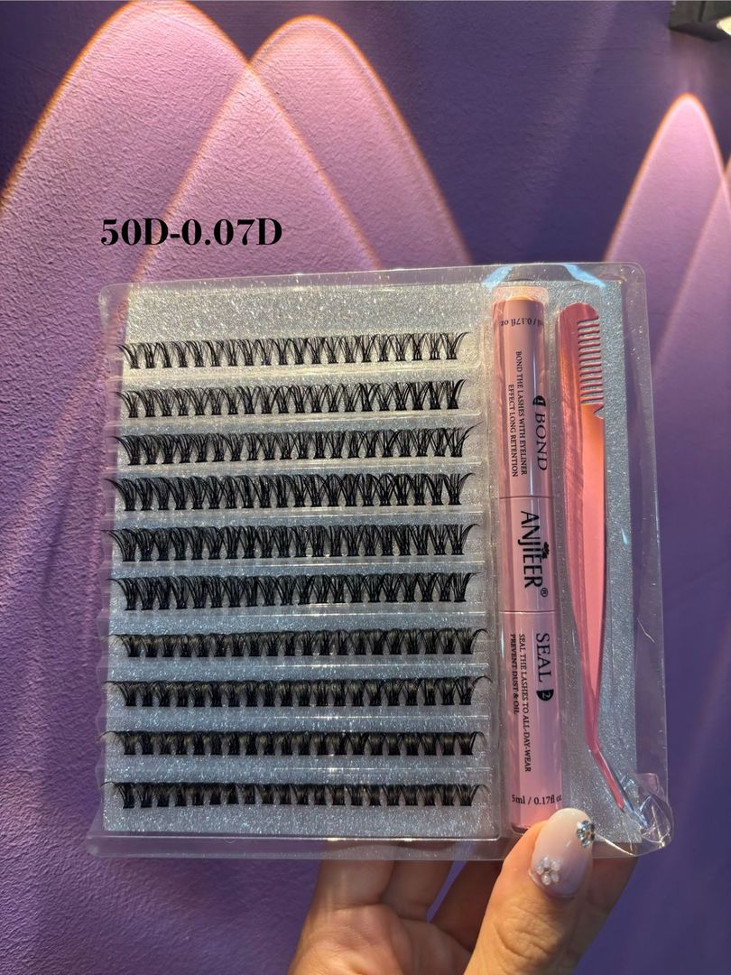 Kit Pestañas de Punto Anjieer