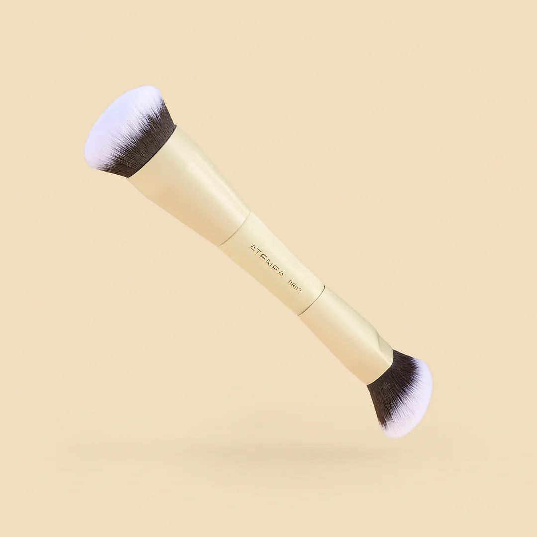 BROCHA DUO BASE Y PRODUCTOS EN CREMA