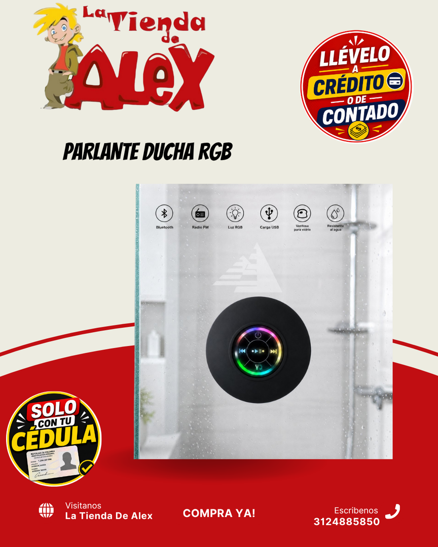 PARLANTE DUCHA RGB