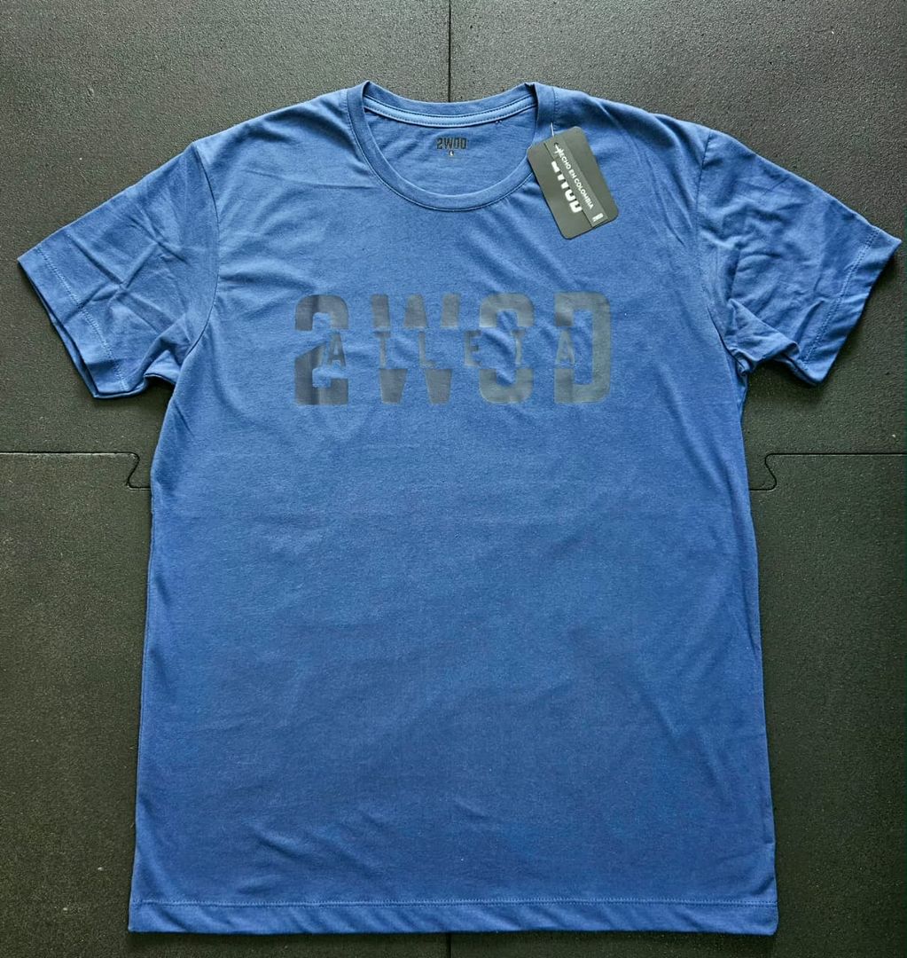 T-SHIRT ATLETA HOMBRE AZUL