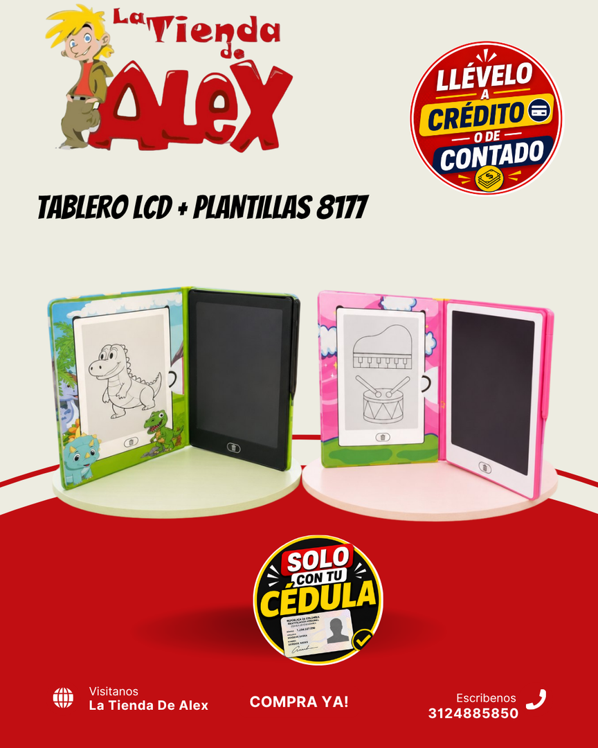 TABLERO LCD + PLANTILLAS 8177