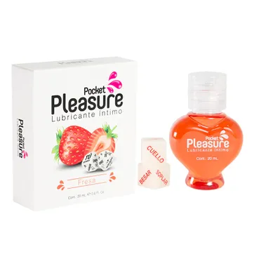Imagen del producto Lubricante Íntimo Fresa x 20 ml by Pocket Pleasure