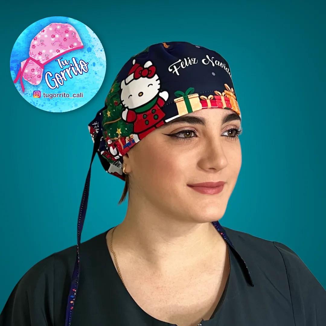 Hello kitty navidad azul oscuro