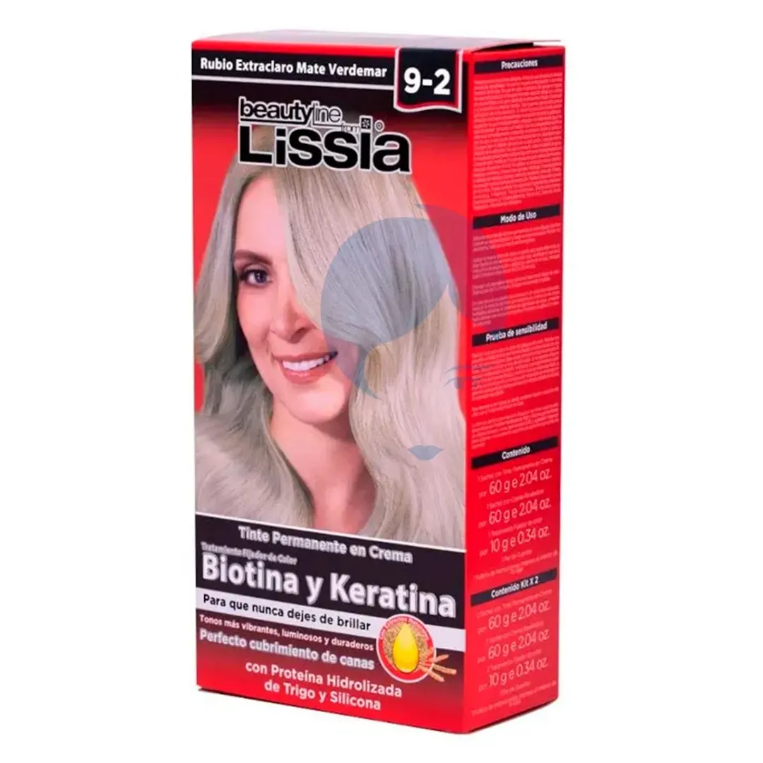TINTE LISSIA 9-2 RUBIO EXTRACLARO MATE VERDEMAR