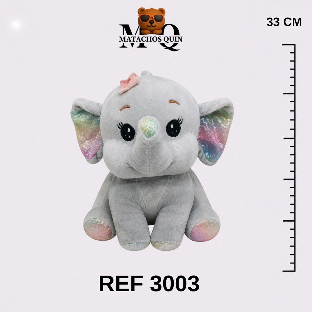 ELEFANTE GRIS CON FLOR