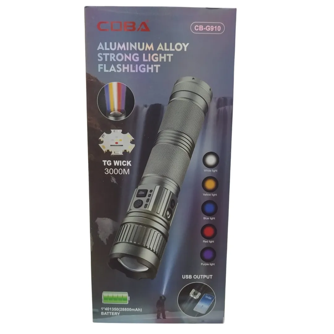 LINTERNA GRANDE POTENTE COBA CB-G910